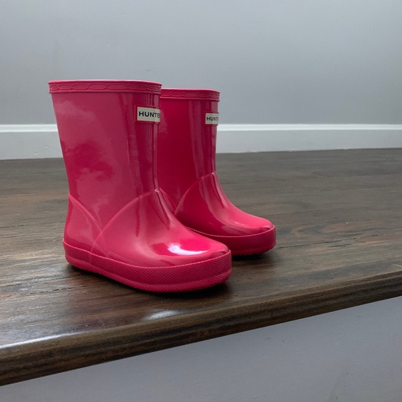 Hunter Other - Hunter Original Kids First Bright Pink Rain Boots